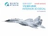 Quinta Studio QDS-32227 MiG-29UB 3D-Printed & coloured Interior (Trumpeter) (Small version) 1/32